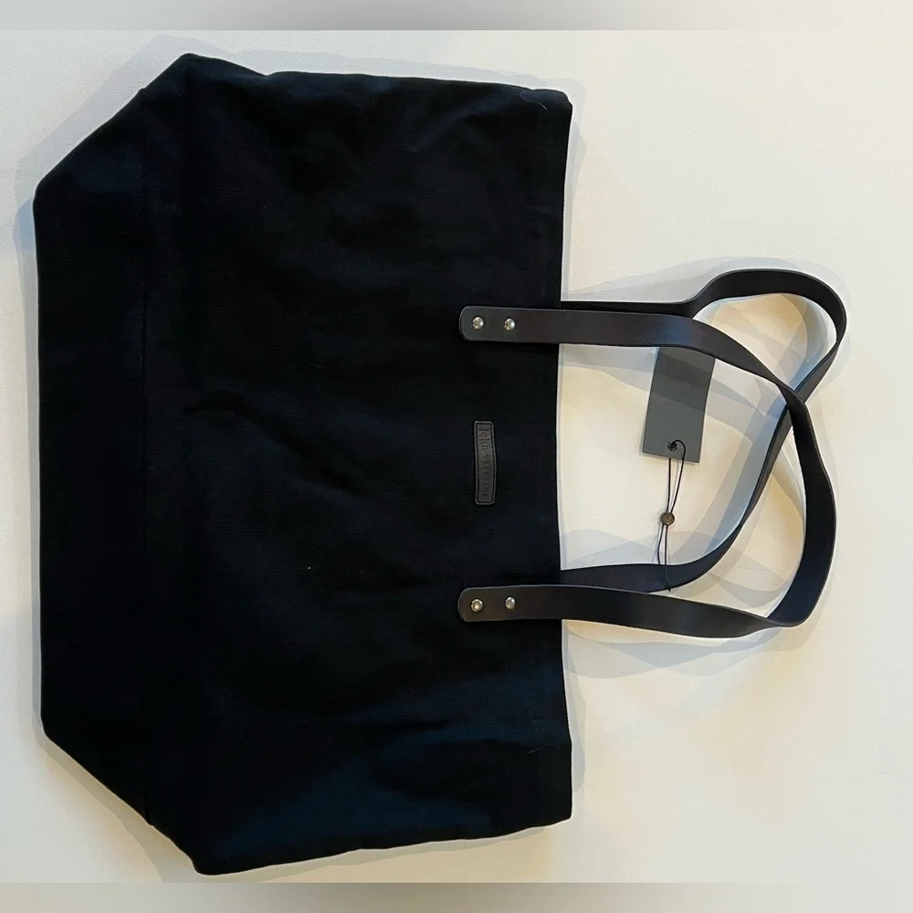 John Varvatos Black Canvas Tote